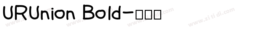URUnion Bold字体转换